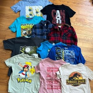 Bundle of 11 boys size 6-7 shirts EUC